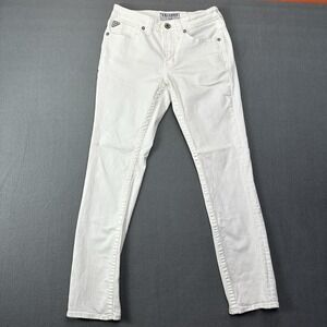 Salvage Supply Co Havoc Slim Straight Jeans White Mens 31x32 Denim For Buckle
